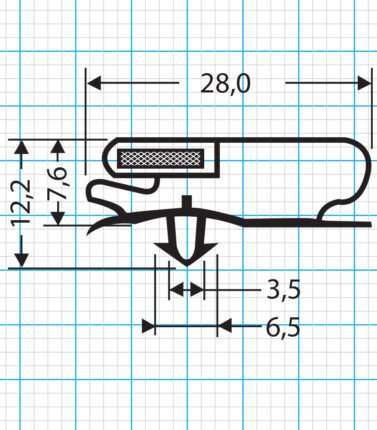 Steckdichtung Profil 556-S