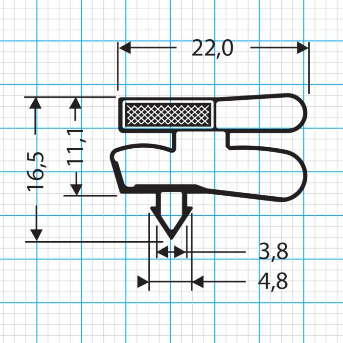 Steckdichtung Profil 511-S