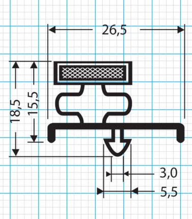 Steckdichtung Profil 582-S